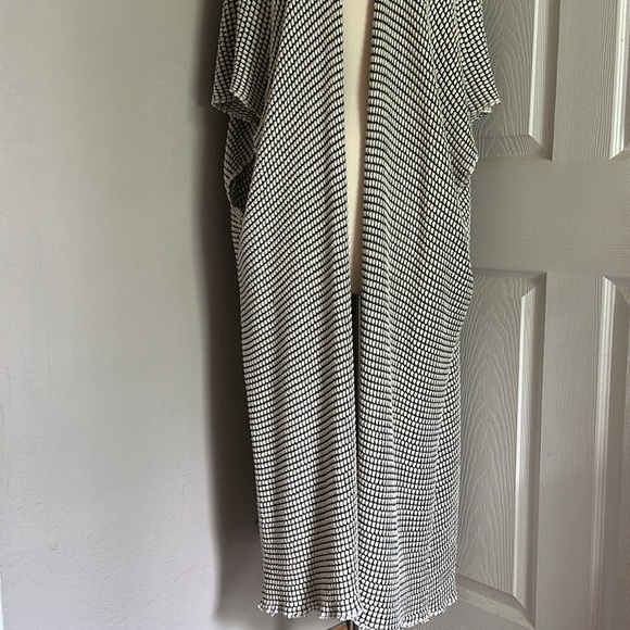 Plume & Thread Long Open Cardigan USA Knit One Size - Picture 5 of 13